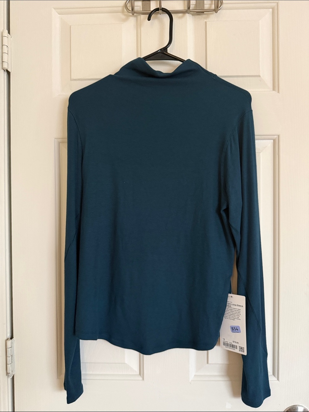 Women's Lululemon Teal Long-Sleeve Mock Neck Top